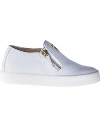 Giuseppe Zanotti - Weiße logoball sneakers - Lyst