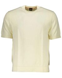 BOSS - Weißer Baumwoll Herren Pullover - Lyst