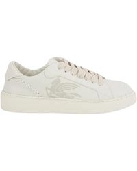 Etro - Witte Sneakers Lage Top Schoenen - Lyst