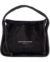 Alexander Wang - Graue Baumwoll-Small Bag Mit Top-Griff - Lyst