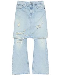 Acne Studios - Jeans ,Blauw ,Katoen Flared Jeans - Lyst