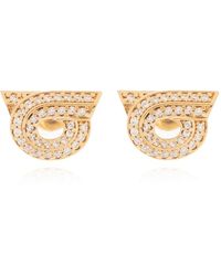 Ferragamo - Ohrringe mit logo - Lyst