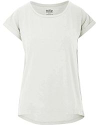 Bomboogie - Weißes leinen halbarm t-shirt - Lyst