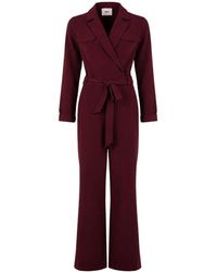 Freebird by Steven - Jumpsuits & Playsuits ,Rood ,Leer Yael Jumpsuit - Lyst