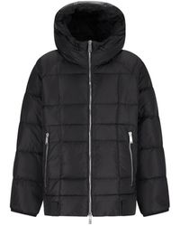 DSquared² - Jassen ,Zwart ,Leer 3D Down Jacket - Lyst