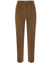 PT01 - Broeken ,Bruin ,Leer Tailored Dress Pants - Lyst