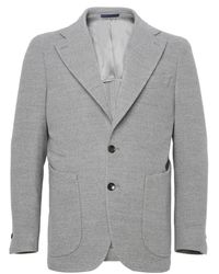 Franzese Collection - Jassen ,Grijs ,Wol Stefano De Martino Jacket - Lyst