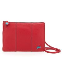 Gabs - Rote Lederclutch Mit Verstellbarem Riemen - Lyst
