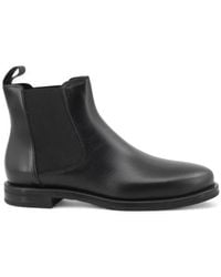 Frau - Chelsea Boots Aus Leder Mit Schattiertem Finish - Lyst