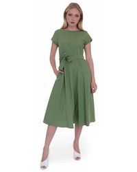 Weekend by Maxmara - Ausgestelltes Midi-Kleid Mit Taillenbetonung - Lyst