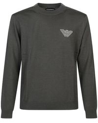 Emporio Armani - Round-Neck Knitwear - Lyst