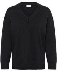 Part Two - Truien & Vesten ,Blauw ,V-Hals Gebreid - Lyst
