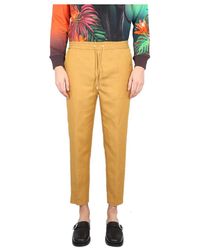 Etro - Broeken ,Geel ,Katoen York Joggingbroek - Lyst