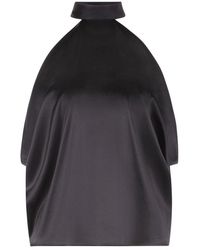 Nina Ricci - Halterneck Zijden Satijnen Top - Lyst