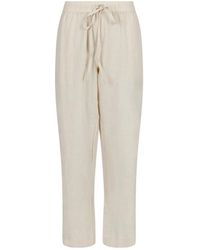 Neo Noir - Broeken ,Katoen Sonar Linen Wide Leg Pants - Lyst