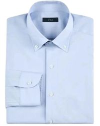 Fay - Camicia Collo B.Down Stretch - Lyst