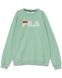 Fila - Hoodies & Sweatvesten ,Groen ,Crewneck Sweatshirt Pure Crew Sweat - Lyst