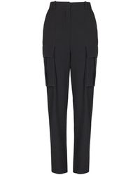 Balmain - Cargo Broek Van Grain De Poudre Wol - Lyst