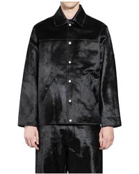 sunflower - Jassen ,Zwart ,Leer Coach Jacket Cow Hide - Lyst