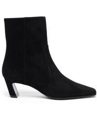 Stuart Weitzman - Schoenen ,Zwart ,Stassi Zip Bootie 50 - Lyst