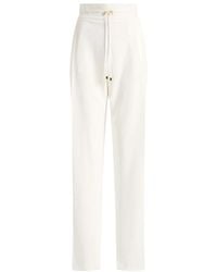 Elisabetta Franchi - Straight Trousers - Lyst