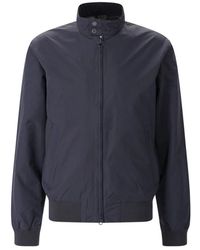 Barbour - Jassen ,Blauw ,Leer Royston Jacket - Lyst