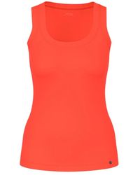 Marc Cain - Tops ,Rood ,Katoen Basic Top - Lyst