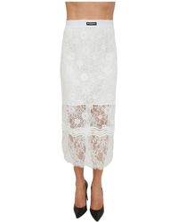 Pinko - Rokken ,Wit ,Polyester Harmonie Rok - Lyst
