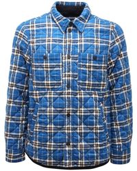 Officina 36 - Jassen ,Blauw ,Quilted Jacket Royal Shirt - Lyst