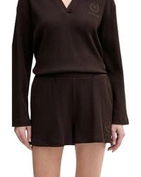 KARL LAGERFELD - Korte Broeken ,Bruin ,Katoen Hotel Karl Shorts - Lyst