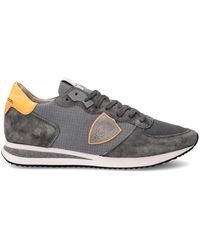 Philippe Model - Schoenen ,Grijs ,Katoen Sneakers Trpx Running - Lyst