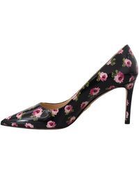 Prada - Elegante Leren Pumps Met Bloemenprint - Lyst
