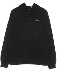 Fila - Hoodies & Sweatvesten ,Zwart ,Katoen Zwarte Hoodie Met Trekkoord Capuchon - Lyst