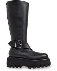 McQueen - Leder Plateauschuhe Sofa - Lyst