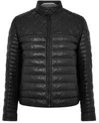 BOSS - Leather Jackets - Lyst