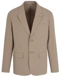 ARMANI EXCHANGE - Jassen ,Katoen Stretch Katoenen Jas Twee Knopen Gevoerd - Lyst