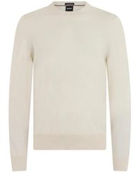BOSS - Round-Neck Knitwear - Lyst