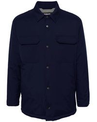Kiton - Jassen ,Blauw ,Polyester Polyester Jas Modern Style - Lyst