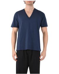 Mauro Grifoni - Baumwoll v-ausschnitt t-shirt regular fit - Lyst