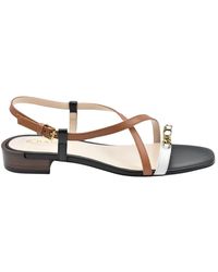 Tod's - Schoenen ,Veelkleurig ,Leer Leren T Chain Sandalen - Lyst