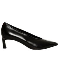 Halmanera - Schwarze Leder Decolletè Schuhe - Lyst