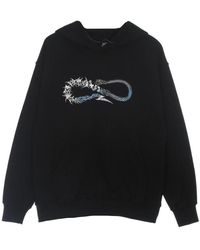 Propaganda - Hoodies & Sweatvesten ,Zwart ,Katoen Skullsnake Hoodie Lichtgewicht Lange Mouw - Lyst