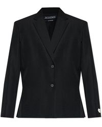 Jacquemus - Jassen ,Zwart ,Katoen The Carrée Jacket - Lyst