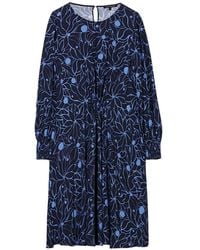 Luisa Cerano - Kleedjes ,Blauw ,Elegante Jurk Met Unieke Stijl - Lyst