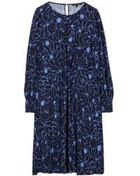 Luisa Cerano - Kleedjes ,Blauw ,Elegante Jurk Met Unieke Stijl - Lyst