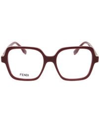 Fendi - Graphy Rechthoekige Optische Bril - Lyst