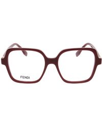 Fendi - Graphy Rechteckige Optische Brille - Lyst