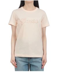 Guess - Script Tee - Lyst
