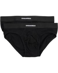 DSquared² - Plain Slips 2Er-Pack Mit Elastischem Bund - Lyst