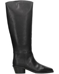 Ash - Schoenen ,Zwart ,Leer Harpo Tall Shaft Western Boot - Lyst